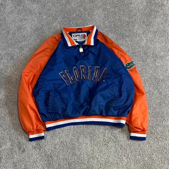 Starter Men's Blue and Orange Jacket - Picture 1 of 6